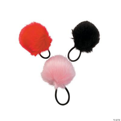 Pom Hair Ties - 12 Pieces