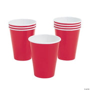Red Paper Cups - 250 Pieces