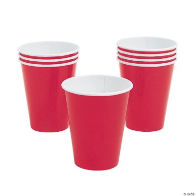 Red Paper Cups - 250 Pieces