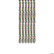Mardi Gras Twistd Beads - 12 Pieces