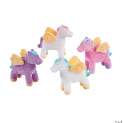 Flocked Mythical Pony Assortment - 12 Pieces