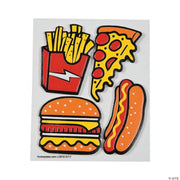 Food Leather Stickers - 6 Pieces
