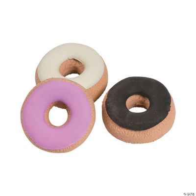 Donuts 3D Erasers - 24 Pieces