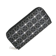 Black White Zippered Wallet - 6 Pieces