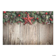 Christmas Barnwood Backdrop Banner - 3 Pieces