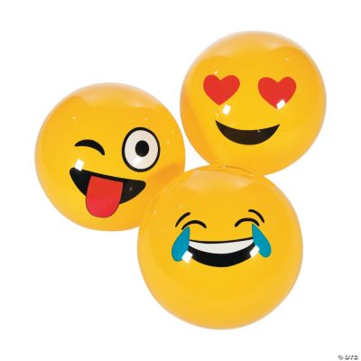 18" Emoji Vinyl Ball - 6 Pieces