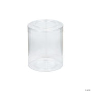 Plastic Round Cylinder Boxes - 12 Pieces