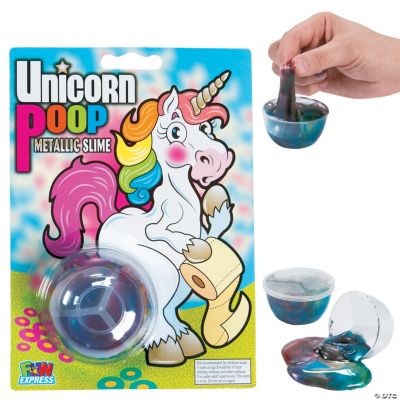 Unicorn Poop Glitter Metallic Slime - 12 Pieces