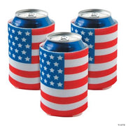 Usa Flag Can Cover - 12 Pieces