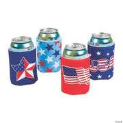 Patriotic Can Covers - 12 Pieces