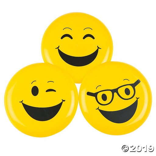 Emoji Mini Flying Discs