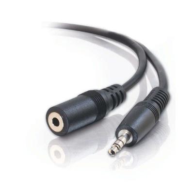 C2G 6ft 3.5mm Stereo Extension Cable - M/F - Mini-phone Male - Mini-phone Female Audio - 6ft - Black