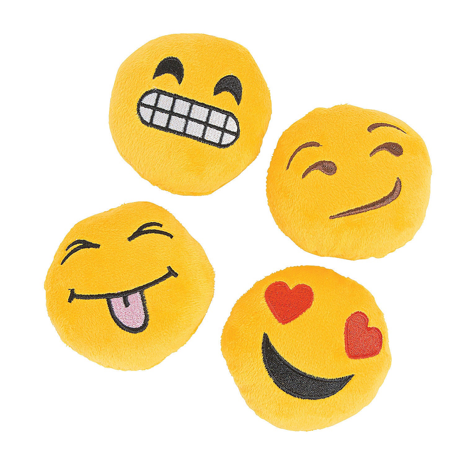 Plush Emoji - Party Favors - 12 Pieces