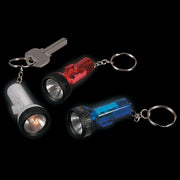 Patriotic Large Beam Flashlight Keychain - Party Wear - 12 Pieces