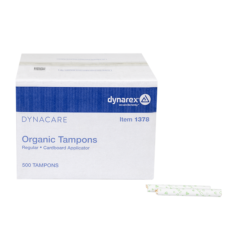 Organic Tampon Regular Cardboard Applicator, 500 pcs per Case
