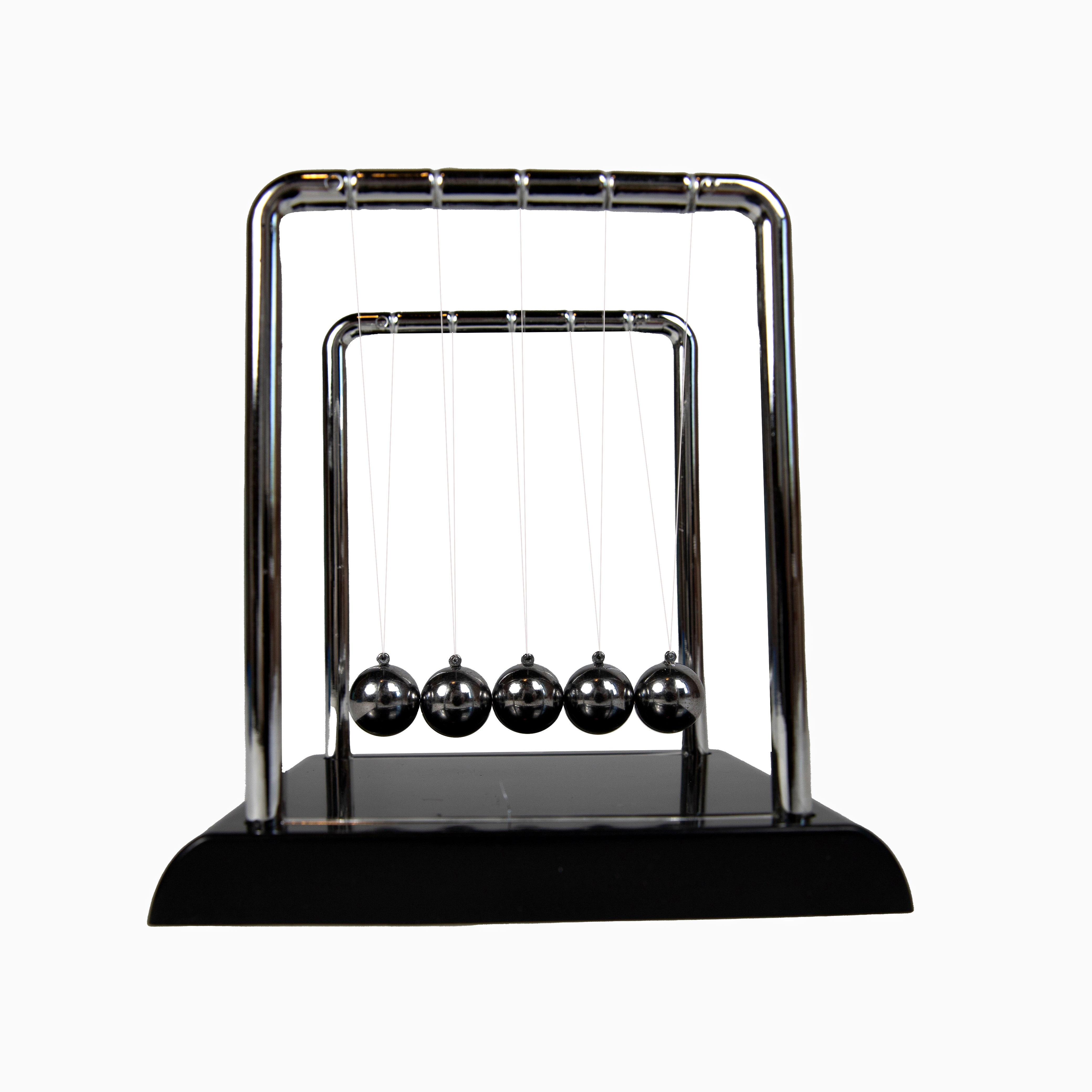 Small Collision Ball Apparatus (Newton's Cradle), 5.3"x4.5"x5.3"