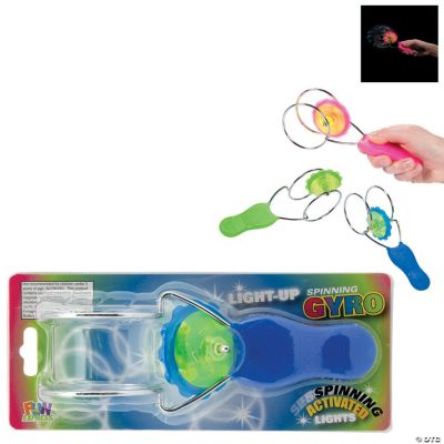 Flashing Round Spin Wheels - 6 Pieces