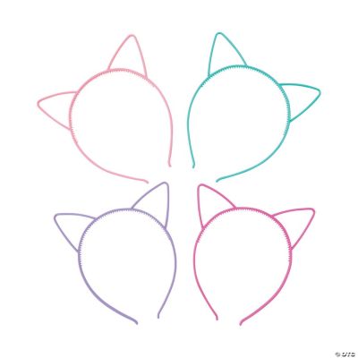 Cat Ear Headbands - 12 Pieces