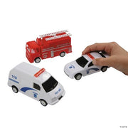 Rescue Cars Pullback Assortment - 12 Pieces