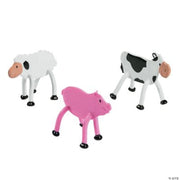 Farm Animal 3D Bendable - 24 Pieces