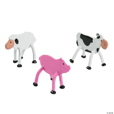 Farm Animal 3D Bendable - 24 Pieces