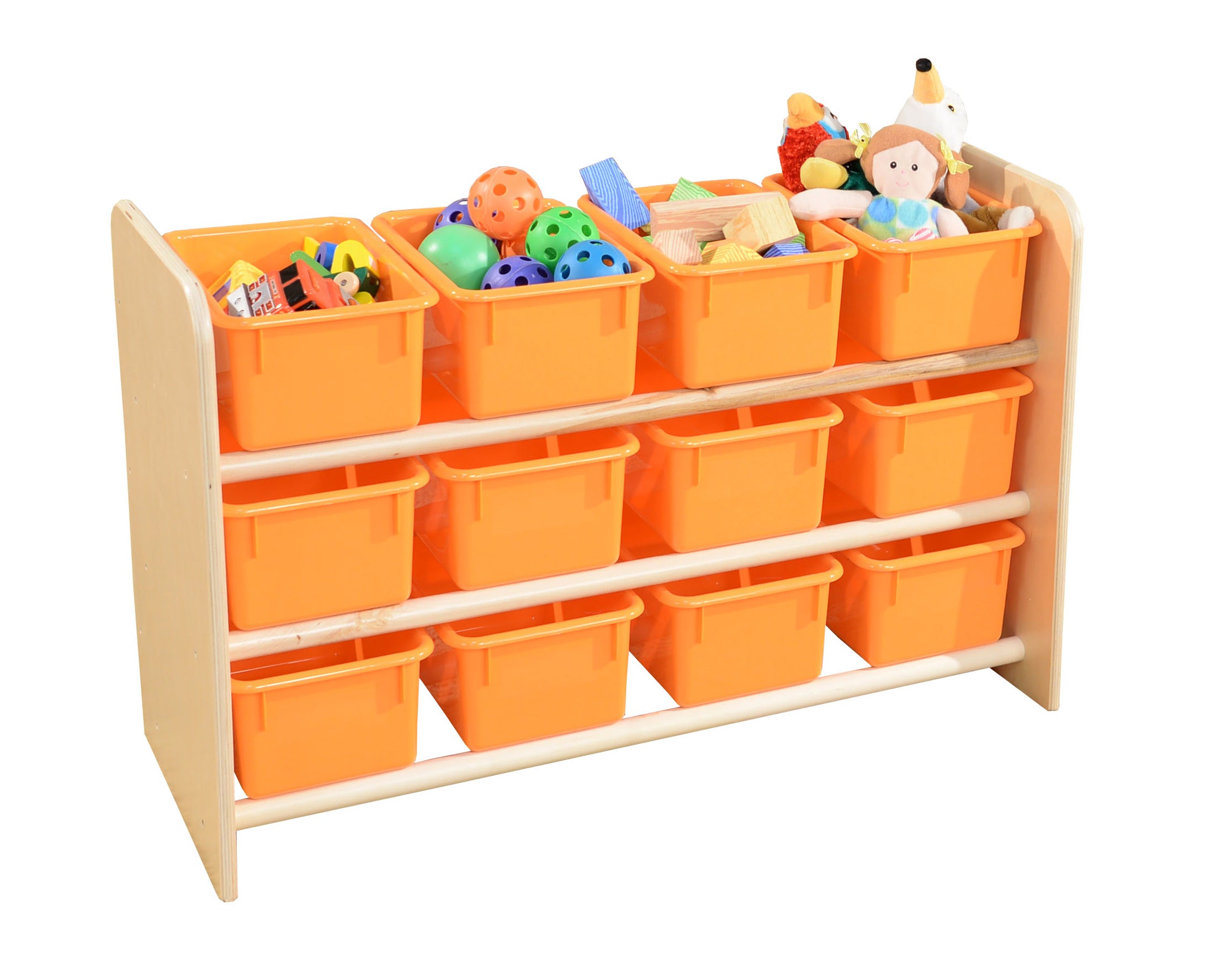 See-All Storage with (12) Orange Trays