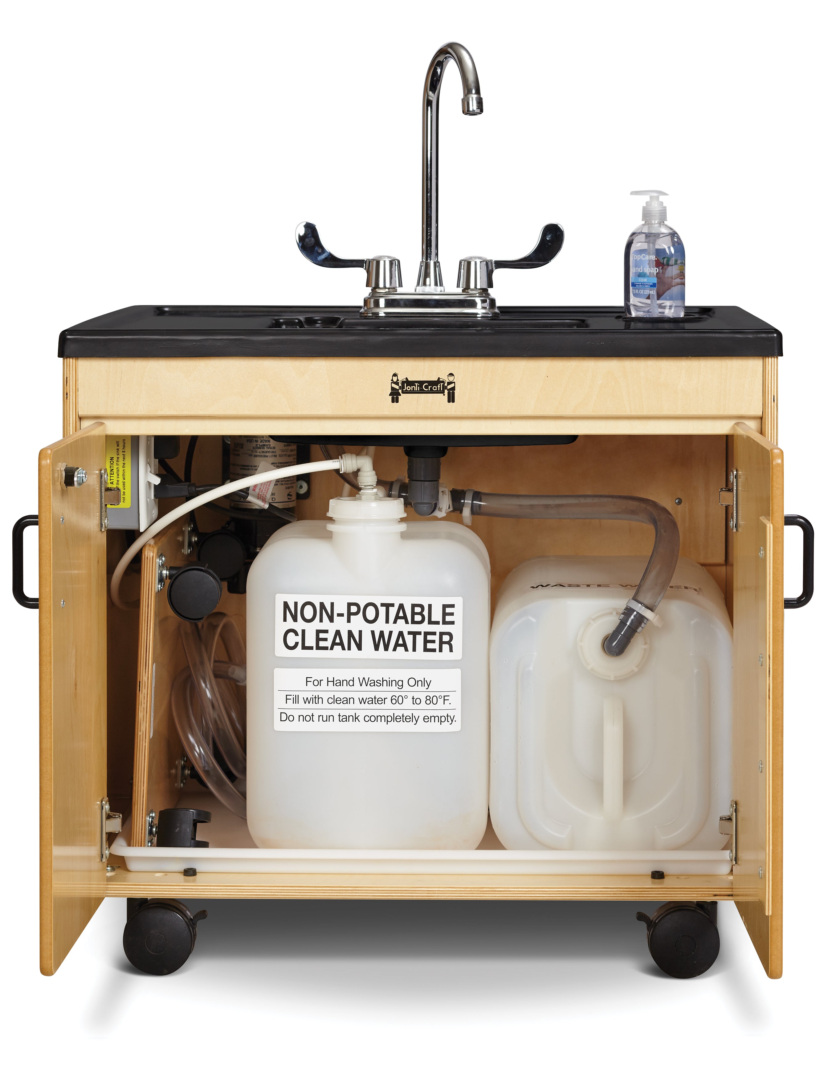 Jonti-Craft® Clean Hands Helper without Heater - 26" Counter - Plastic Sink