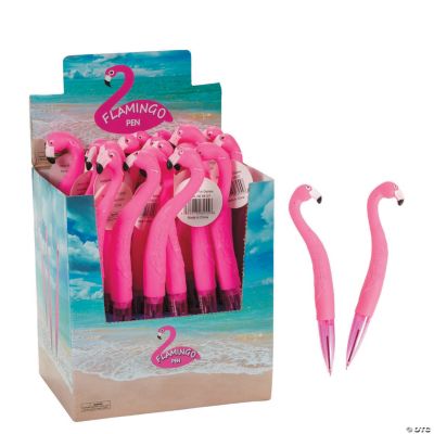 Flamingo Shaped Pen - 24 Pieces