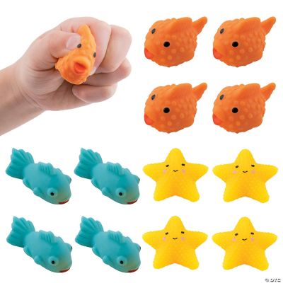Fish Mochi Squish Toys - 12 Pieces