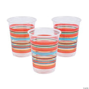 Viva Fiesta Disposable Plastic Cups - 50 Pieces