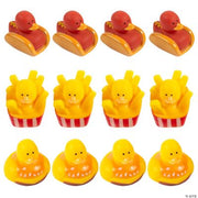Foodie Rubber Duckies - 12 Pieces