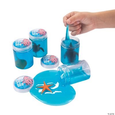 Sea Life Slime And Char - 12 Pieces