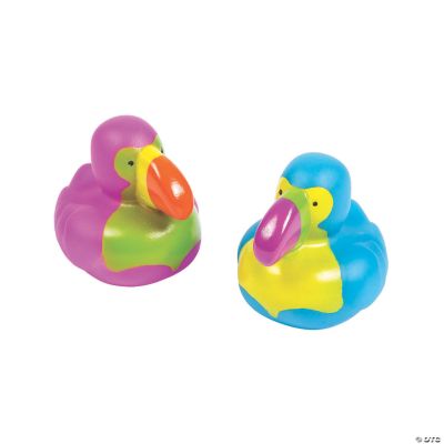 Luau Toucan Rubber Duck - 12 Pieces