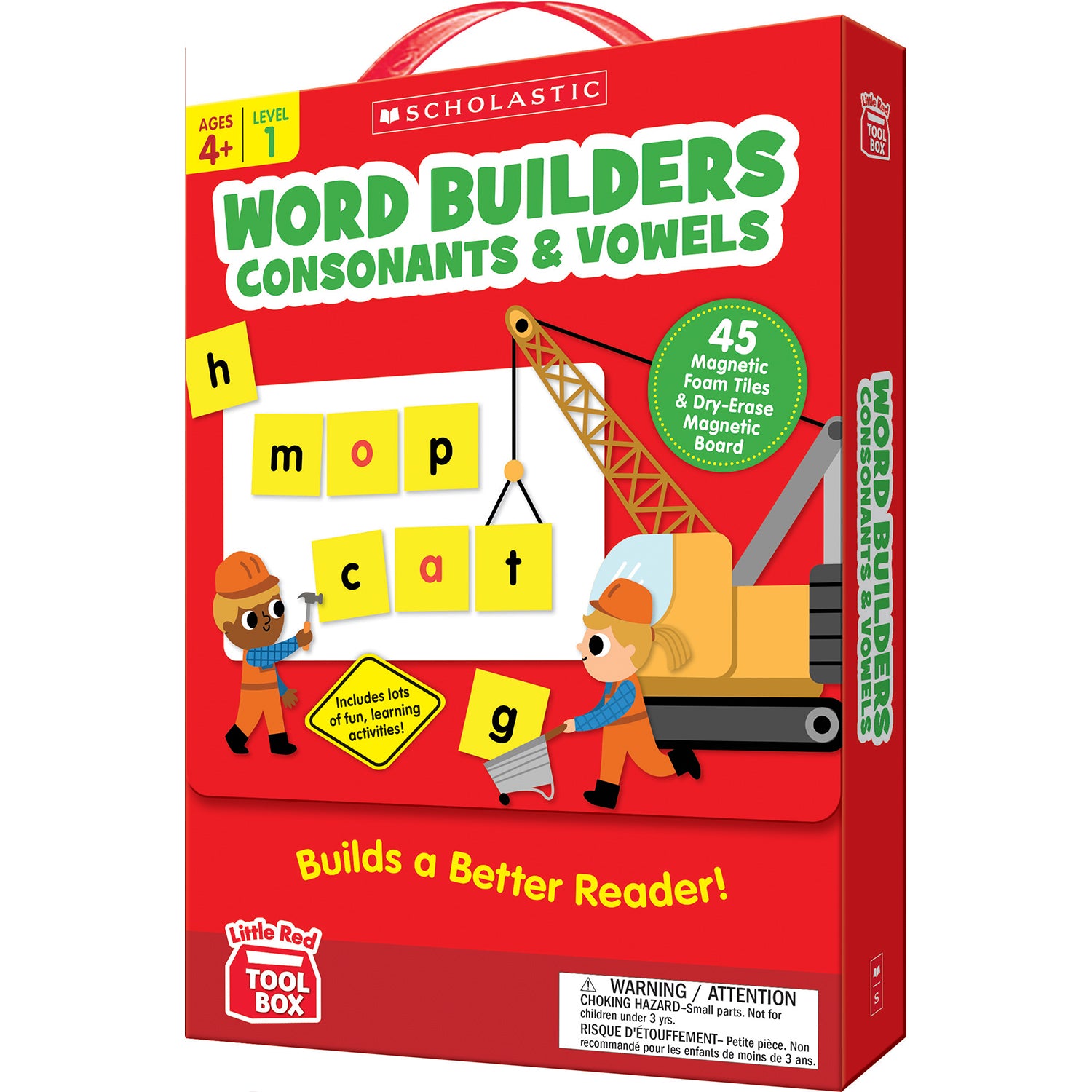 Little Red Tool Box: Word Builders Phonics Tiles: Consonants & Vowels