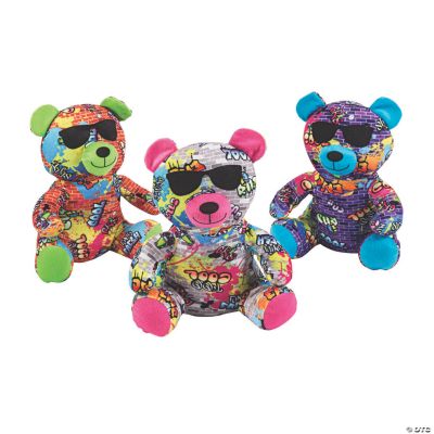Graffiti Bear Plush Family Medium - 3 Pieces