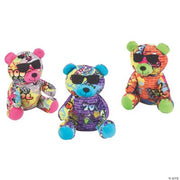Graffiti Bear Plush Family Small - 3 Pieces