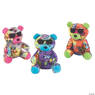 Graffiti Bear Plush Family Small - 3 Pieces