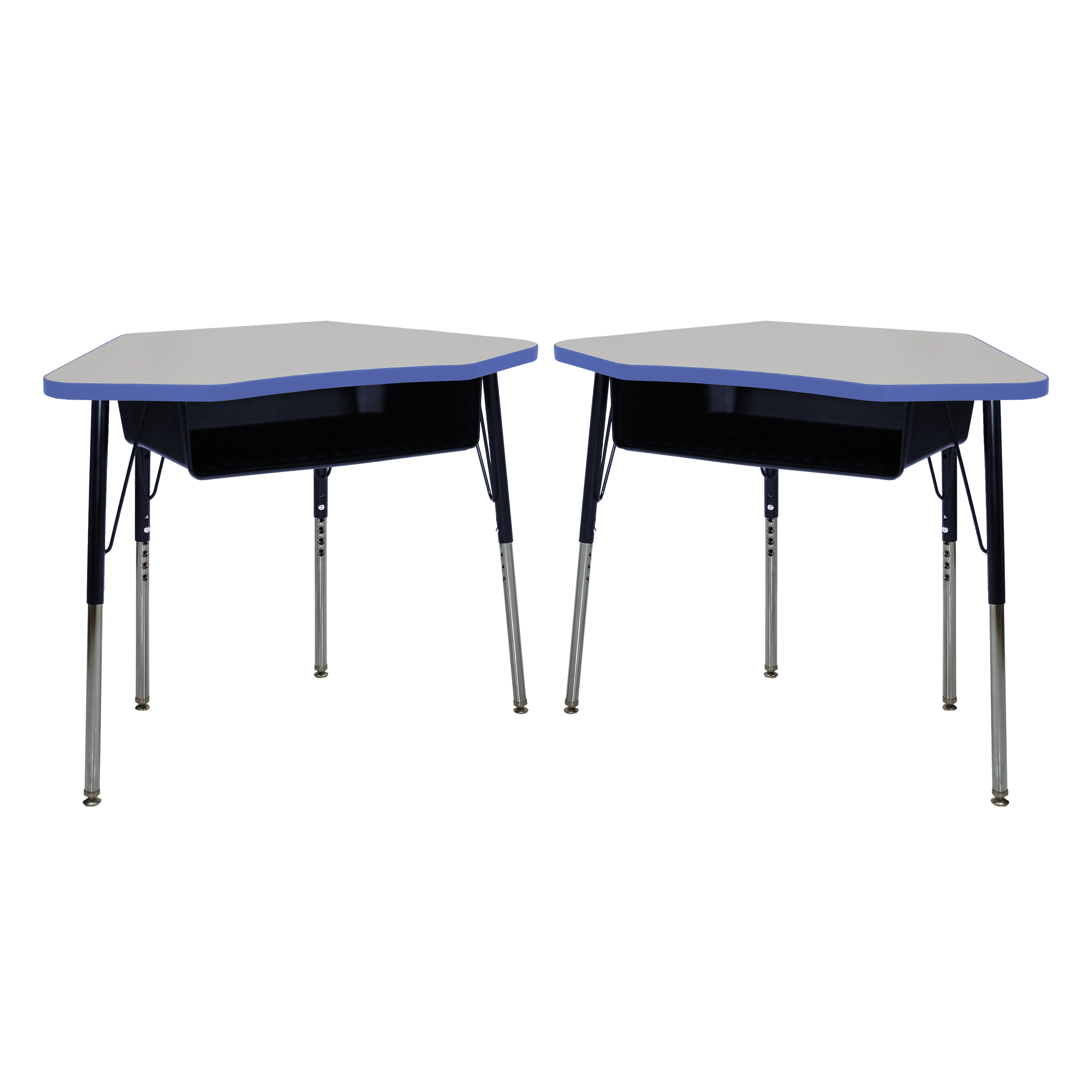 TF Petal 24x36 Book Box Stnd Swvl 2pk / Gray-Blue - Black