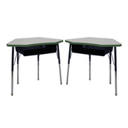TF Petal 24x36 Book Box Stnd Swvl 2pk / Gray-Green - Black