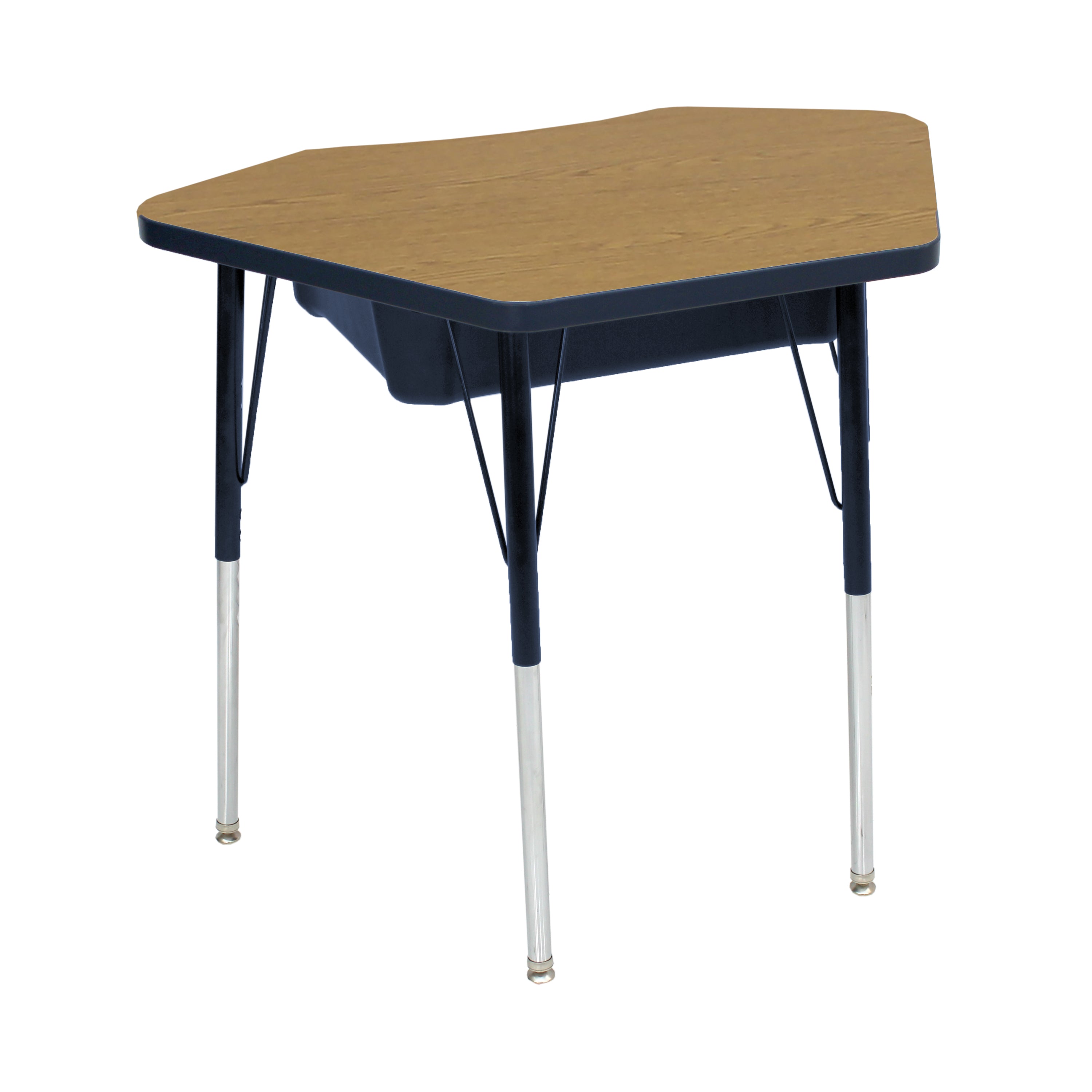 TF Petal 24x36 Book Box Stnd Swvl 2pk / Oak-Navy - Navy