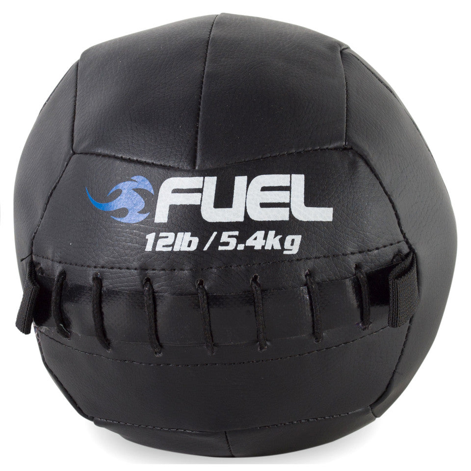 Fuel 12 lb Pureformance Medicine Ball with tie laces and handle loops