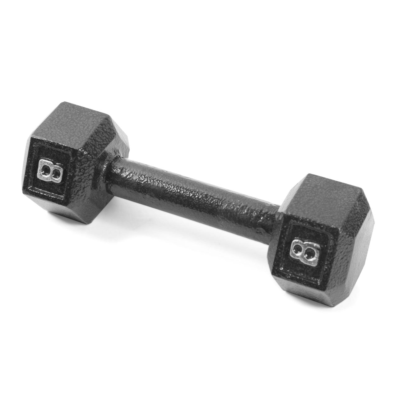 CAP 8 lb Black HEX Cast Iron Dumbbell