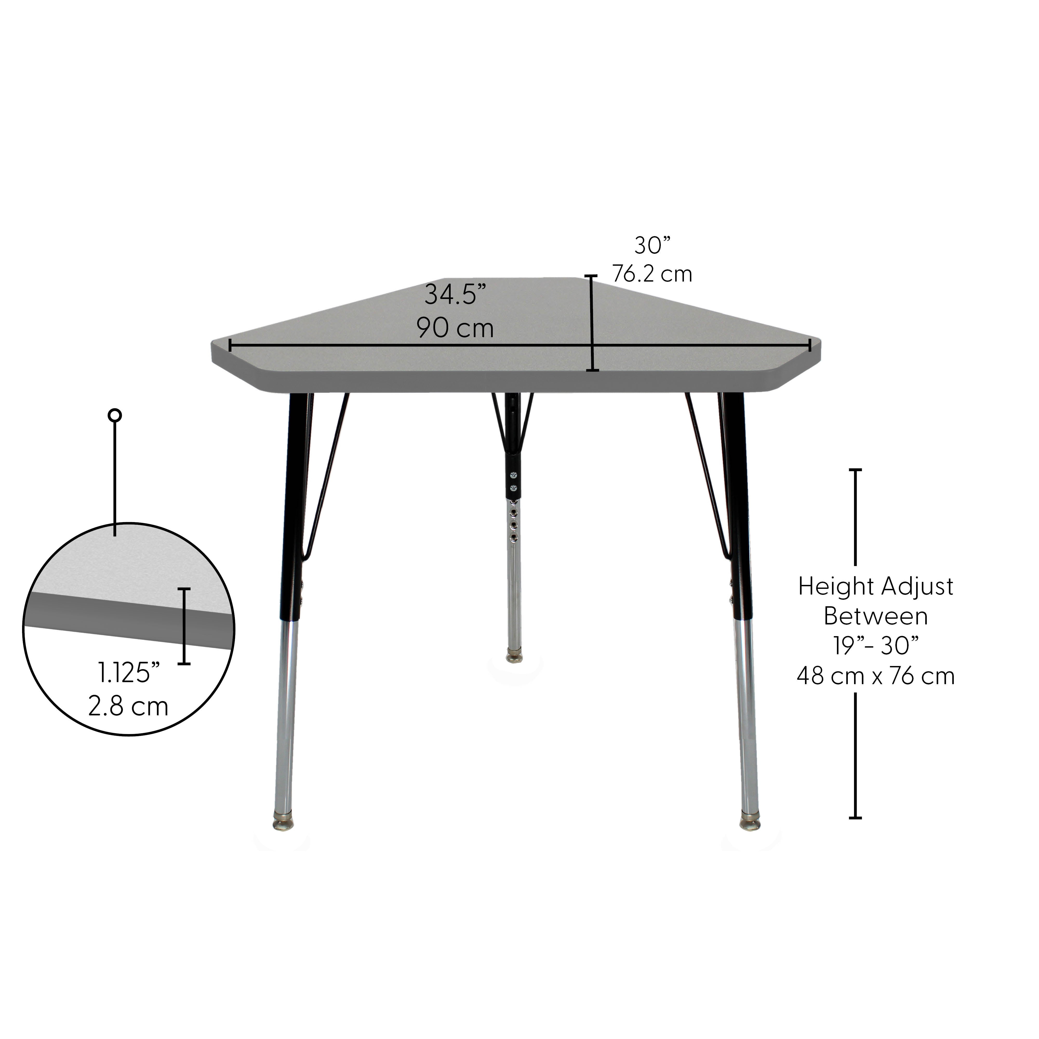 TF Triangle 30x34 Stnd Swvl 12pk / Gray-Graphite-Black