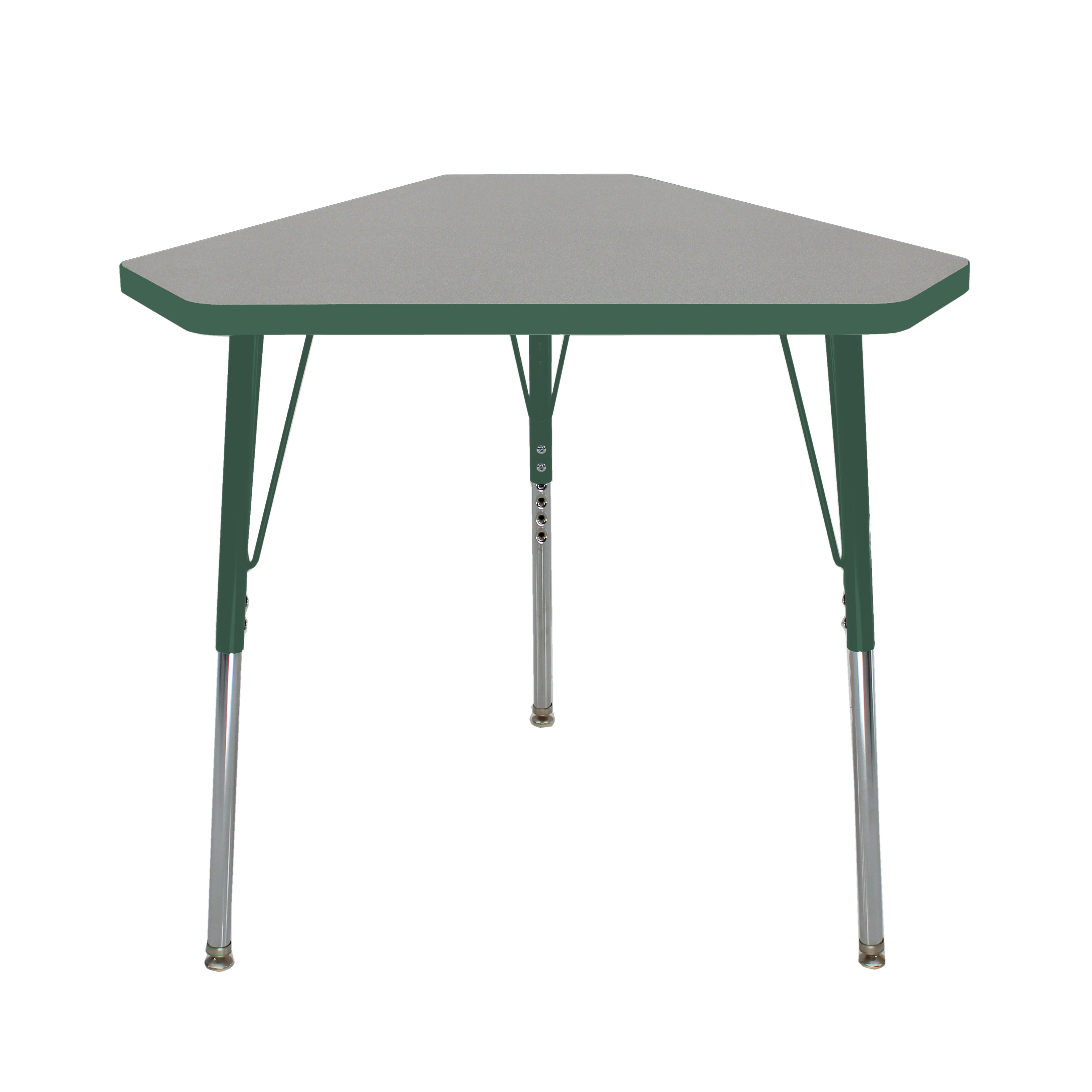 TF Triangle Student Desk 30x34 Standard Swivel Gray-Green