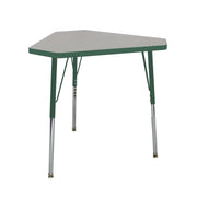 TF Triangle Student Desk 30x34 Standard Swivel Gray-Green