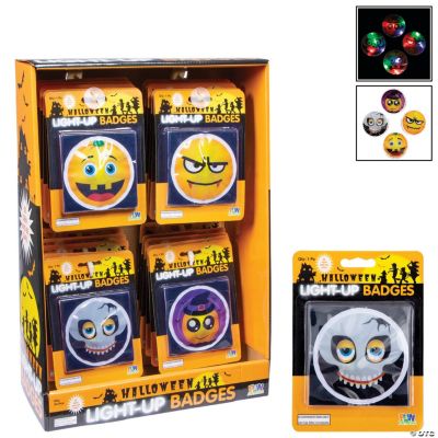 Light Up Hall Badges - 24 Pieces