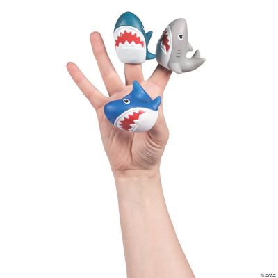Shark Finger Puppets - 12 Pieces