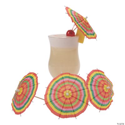 Fiesta Fringe Drink Umbrellas - 60 Pieces