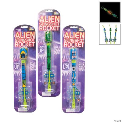 Alien Sling Shot Rocket - 6 Pieces