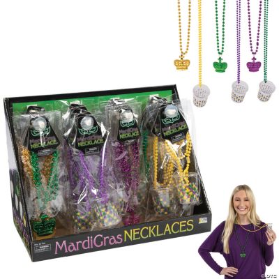 Mardi Gras Necklaces - 32 Pieces